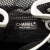 Chanel B Chanel Black with White Off White Mesh Fabric CC and Calfskin Bucket Bag Italy