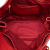 Prada B Prada Red Calf Leather Vitello Daino Side Zip Tote Italy