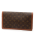 Louis Vuitton B Louis Vuitton Brown Monogram Canvas Fabric Monogram Pochette Dame GM France