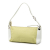 Ferragamo B Ferragamo Yellow Canvas Fabric Gancini Embossed Shoulder Bag Italy