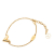 Louis Vuitton AB Louis Vuitton Gold Gold Plated Metal Essential V Bracelet Italy