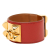 Hermès B Hermès Red with Gold Calf Leather Swift and Gold Plated Collier de Chien Bracelet France
