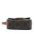 Celine AB Celine Brown Dark Brown Coated Canvas Fabric Mini Triomphe Triomphe Crossbody Italy