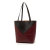 Loewe B LOEWE Red Burgundy with Black Calf Leather Medium Bicolor Shiny skin Puzzle Fold Tote Spain
