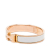 Hermès B Hermès White with Gold Enamel Other Narrow Clic H Bracelet PM France