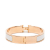 Hermès B Hermès White with Gold Enamel Other Narrow Clic H Bracelet PM France