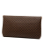 Celine B Celine Brown Coated Canvas Fabric Macadam Clutch Italy