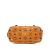 MCM B MCM Brown Coated Canvas Fabric Visetos Satchel Korea, South