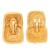 Chanel AB Chanel Gold Gold Plated Metal CC Clip On Earrings France