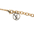 Louis Vuitton AB Louis Vuitton Gold Gold Plated Metal Essential V Necklace Italy