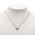 Louis Vuitton AB Louis Vuitton Gold Gold Plated Metal Essential V Necklace Italy