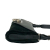 Ferragamo AB Ferragamo Black Suede Leather and Calfskin Gancini Shoulder Bag Italy