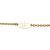 Louis Vuitton AB Louis Vuitton Gold with White Pearl Gold Plated Metal Resin Essential V Necklace Italy