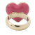 Chanel AB Chanel Pink Gold Plated Metal CC Rhinestones Heart Ring France