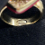 Chanel AB Chanel Pink Gold Plated Metal CC Rhinestones Heart Ring France