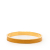 Hermès B Hermès Yellow with Gold Calf Leather Gold Plated Epsom Kelly Cadena Lock Bangle Bracelet France