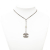 Chanel AB Chanel Silver Silver Plated Metal Rhinestone CC Drop Pendant Necklace France