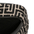 Balmain AB Balmain Black with Brown Light Beige Jacquard Fabric Monogram Leather Trimmed Belt Bag Italy