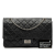 Chanel AB Chanel Black Calf Leather Quilted Aged skin Reissue 2.55 Double Flap 227 Italy