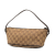 Gucci B Gucci Brown Beige Canvas Fabric GG Boat Italy