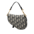 Christian Dior AB Dior Blue Navy Canvas Fabric Mini Oblique Saddle Bag Italy