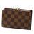 Louis Vuitton B Louis Vuitton Brown Damier Canvas Fabric Damier Ebene French Purse Wallet France