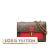 Louis Vuitton AB Louis Vuitton Brown with Red Monogram Canvas Fabric Monogram Victoire France