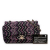 Chanel AB Chanel Black Cotton Fabric Mini Rectangular Classic Multicolor Stitched Single Flap France