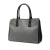 Prada B Prada Gray with Black Saffiano Leather Medium Bicolor Lux Galleria Satchel Italy