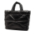 Prada AB Prada Black Nappa Leather Leather Large Quilted Nappa Padded Tote Italy