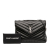 Saint Laurent B Saint Laurent Black Calf Leather Medium Matelasse LouLou Shoulder Bag Italy