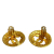 Chanel AB Chanel Gold Gold Plated Metal CC Tweed Effect Earrings France