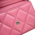 Chanel AB Chanel Pink Lambskin Leather Leather CC Quilted Lambskin Flap Card Holder on Chain Spain