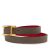 Hermès B Hermès Gray with Red Calf Leather Epsom Behapi Double Tour Bracelet France