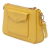 Prada B Prada Yellow Saffiano Leather Lux Front Pocket Crossbody Italy