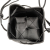 Bottega Veneta AB Bottega Veneta Black Nappa Leather Leather Mini Nappa Maxi Intrecciato Cassette Bucket Bag Italy