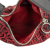 Fendi B Fendi Red Dark Red Canvas Fabric Zucchino Oyster Hobo Italy