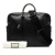 Gucci B Gucci Black Calf Leather Guccissima Business Bag Italy