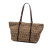 Fendi B Fendi Brown Beige Canvas Fabric Mini Zucchino Superstar Tote Italy