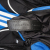 Balenciaga AB Balenciaga Black with Blue Nylon Fabric Adidas Recycled Backpack Italy