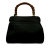 Gucci B Gucci Black Calf Leather Medium Grained skin Bamboo Lady Lock Handbag Italy
