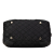 Chanel B Chanel Black Nylon Fabric Paris New York Quilted Duffle Handbag Italy