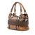 Burberry B Burberry Brown Light Brown Canvas Fabric House Check Brecon Satchel Italy