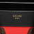 Celine B Celine Red with Multi Calf Leather Micro Tricolor Luggage Tote Italy