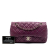 Chanel B Chanel Purple Dark Purple Lambskin Leather Leather Medium Classic Lambskin Double Flap Italy