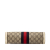 Gucci B Gucci Brown Beige Coated Canvas Fabric Small GG Supreme Web Ophidia Chain Crossbody Italy