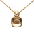 Christian Dior AB Dior Gold Gold Plated Metal CD Crystal Pendant Necklace Germany