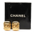 Chanel AB Chanel Gold Gold Plated Metal CC Clip On Earrings France