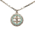 Chanel Silver Silver Plated Metal CC and Gold Plated Faux Pearl Rhinestone Pendant Necklace France