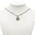 Chanel Silver Silver Plated Metal CC and Gold Plated Faux Pearl Rhinestone Pendant Necklace France